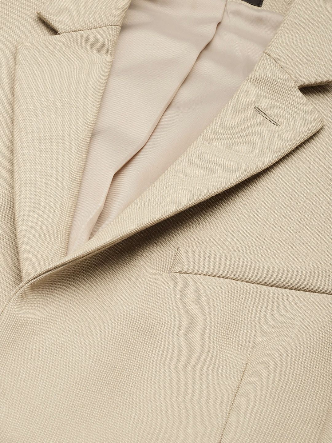 Park Avenue Self Design Textured Single-Breasted Super Slim Fit Formal Blazer