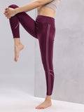 HRX by Hrithik Roshan Rapid-Dry Women Striped Yoga Tights