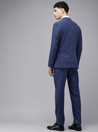 Park Avenue Super Slim Fit Notched Lapel Collar Single Breasted 3-Piece Formal Suit