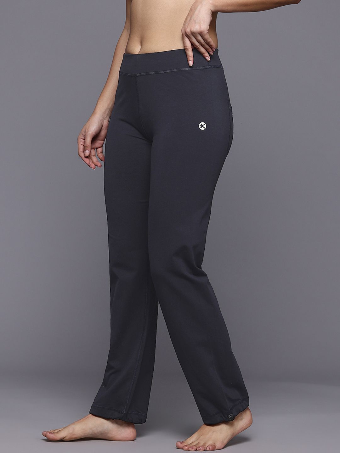 HRX by Hrithik Roshan Women Yoga Track Pants with Toggle Hem