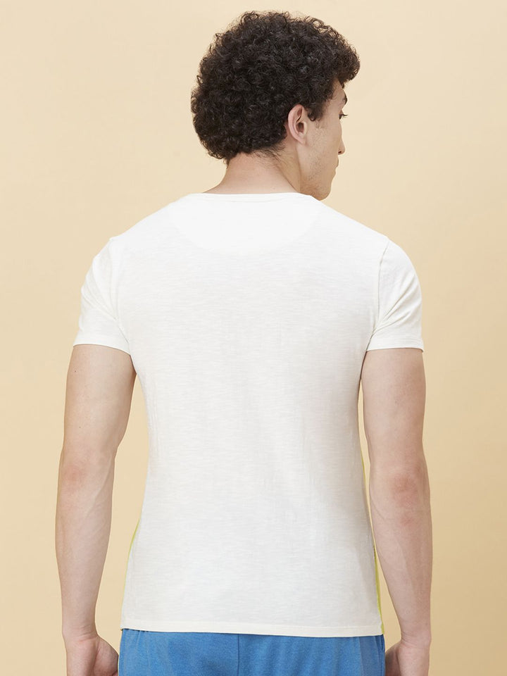 Being Human Men Round Neck Colourblocked T-shirt