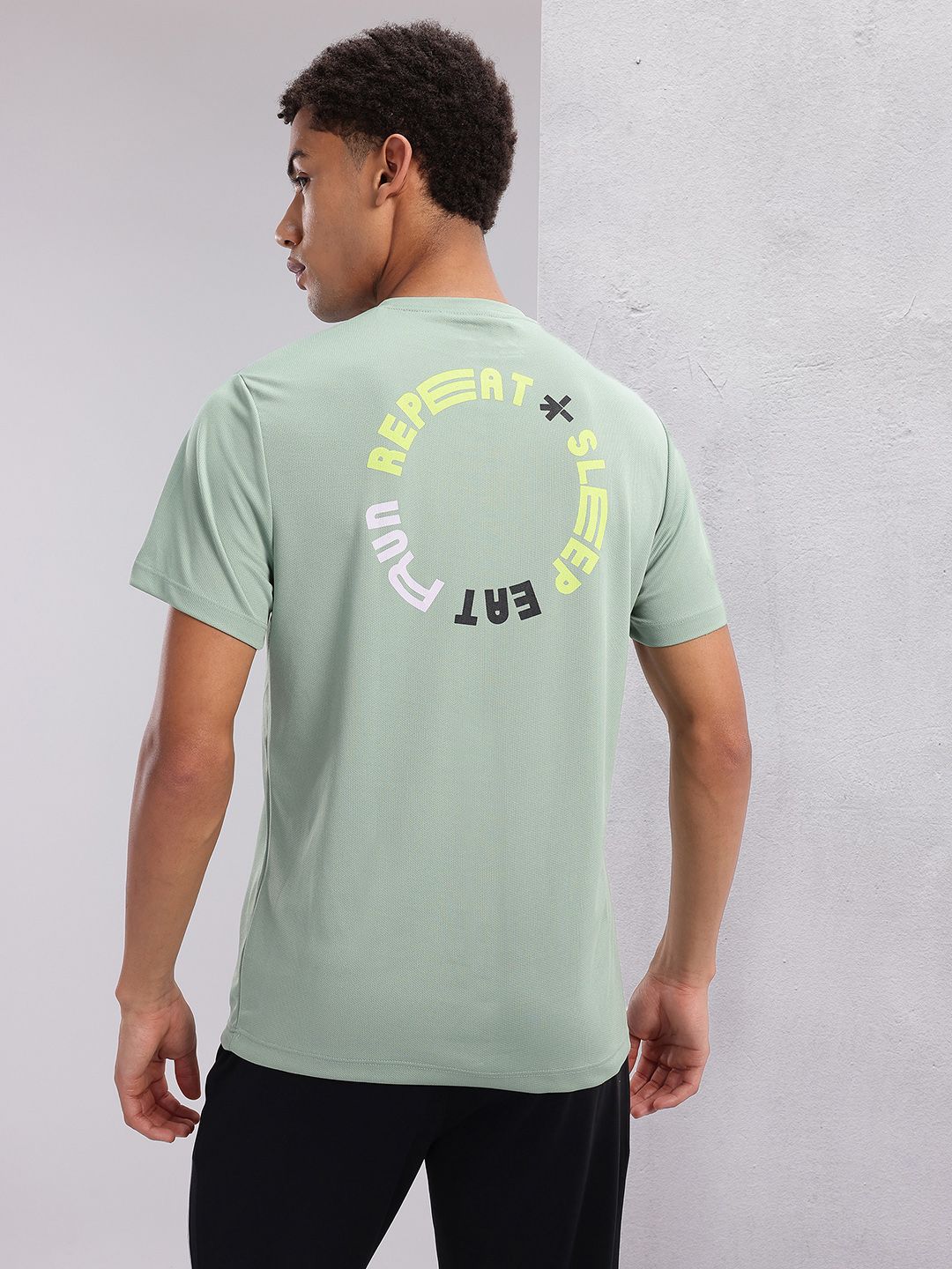 HRX by Hrithik Roshan Typography Print Rapid-Dry Running T-shirt