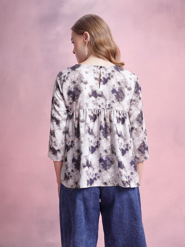 DressBerry Printed Empire Top