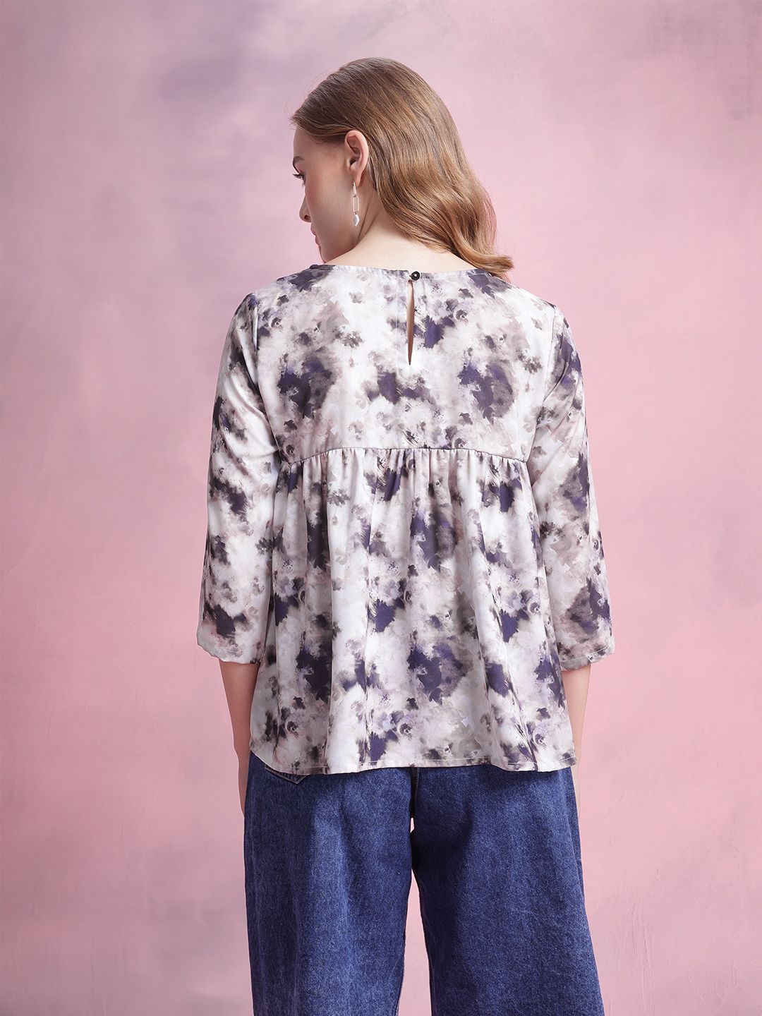DressBerry Printed Empire Top