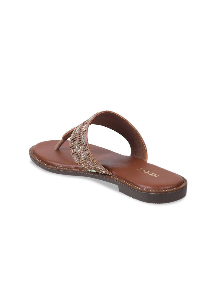 Mochi Embellished T-Strap Flats