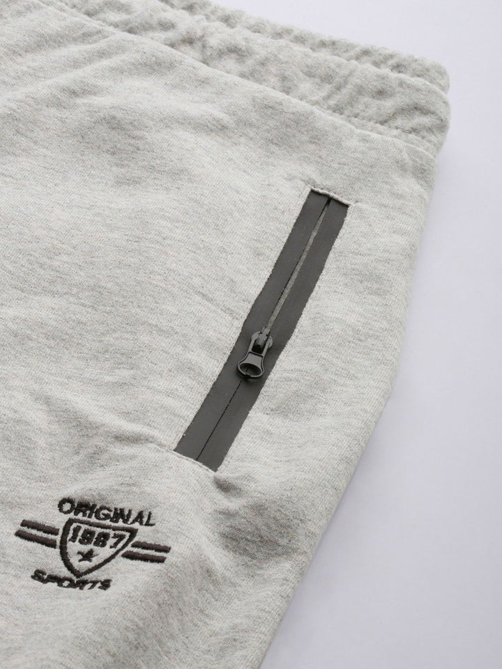 The Indian Garage Co Men White Solid Slim Fit Jogger