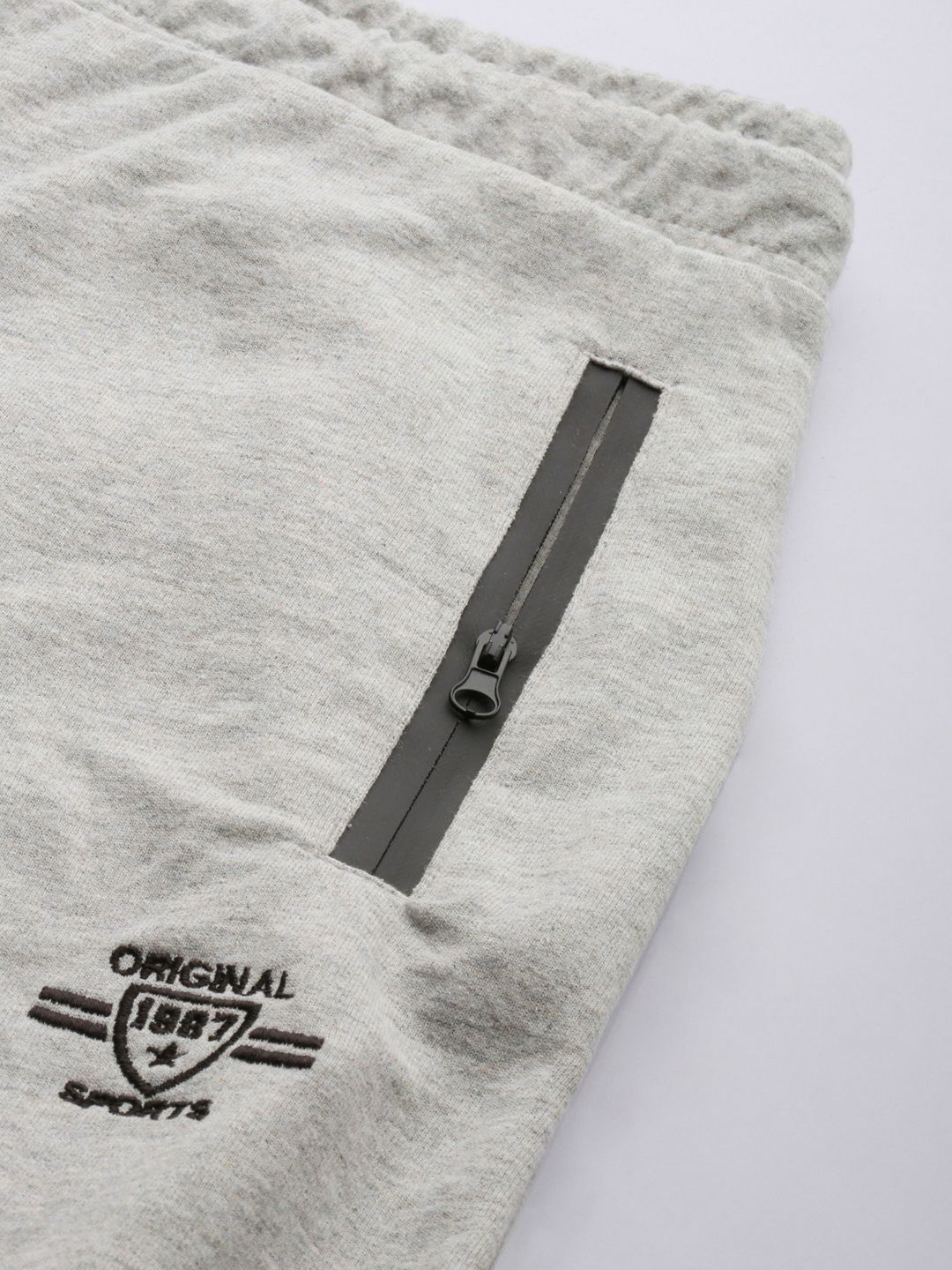 The Indian Garage Co Men White Solid Slim Fit Jogger