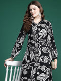 Indo Era Floral Printed Kurta with Trousers