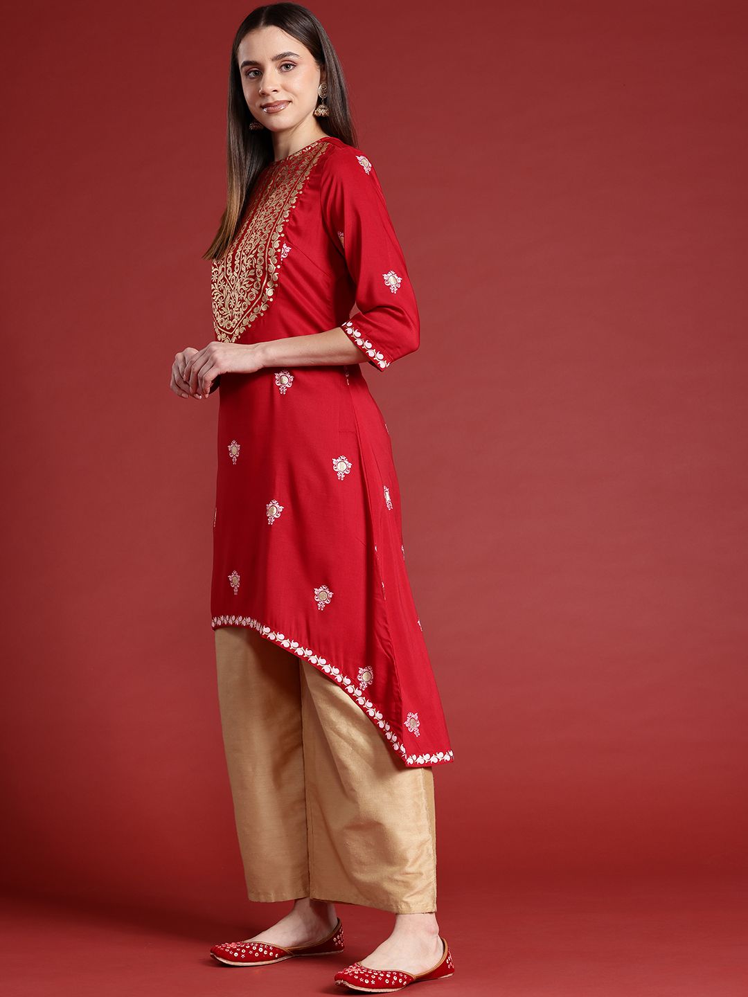 Anouk Ethnic Motifs Printed Kurta