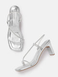 Lino Perros Rhinestones Embellished Party Block Heels