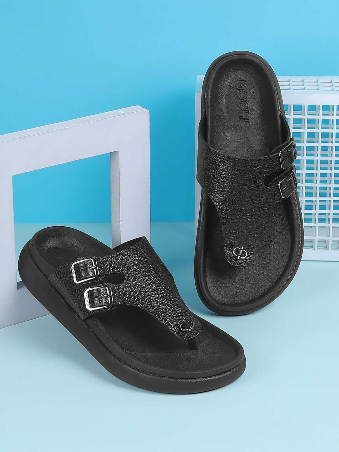 Mochi Men Leather Comfort Sandals