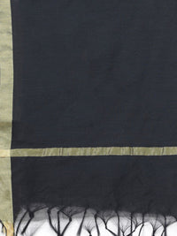 Vishudh Women Black & Off-White Printed Kurta with Palazzos & Dupatta