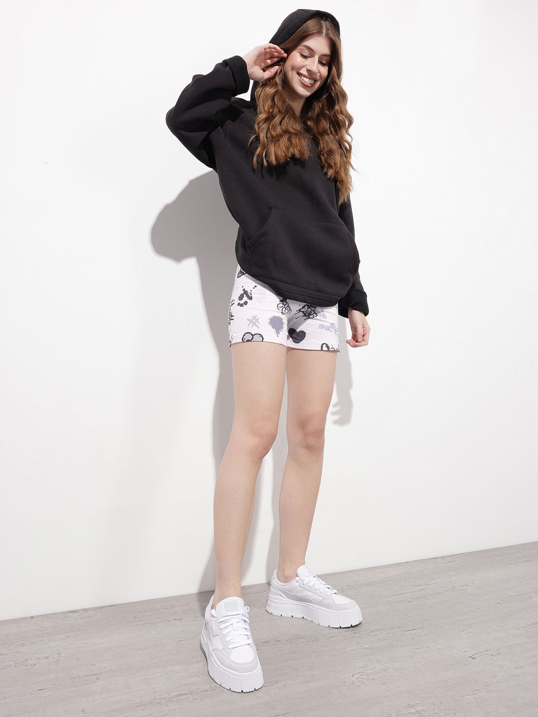 DressBerry Talk To Me Playful Print regular Shorts