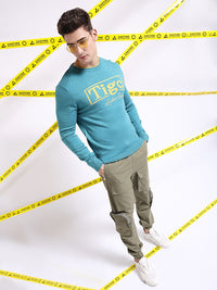 The Indian Garage Co Typography Printed Pullover Acrylic Sweater