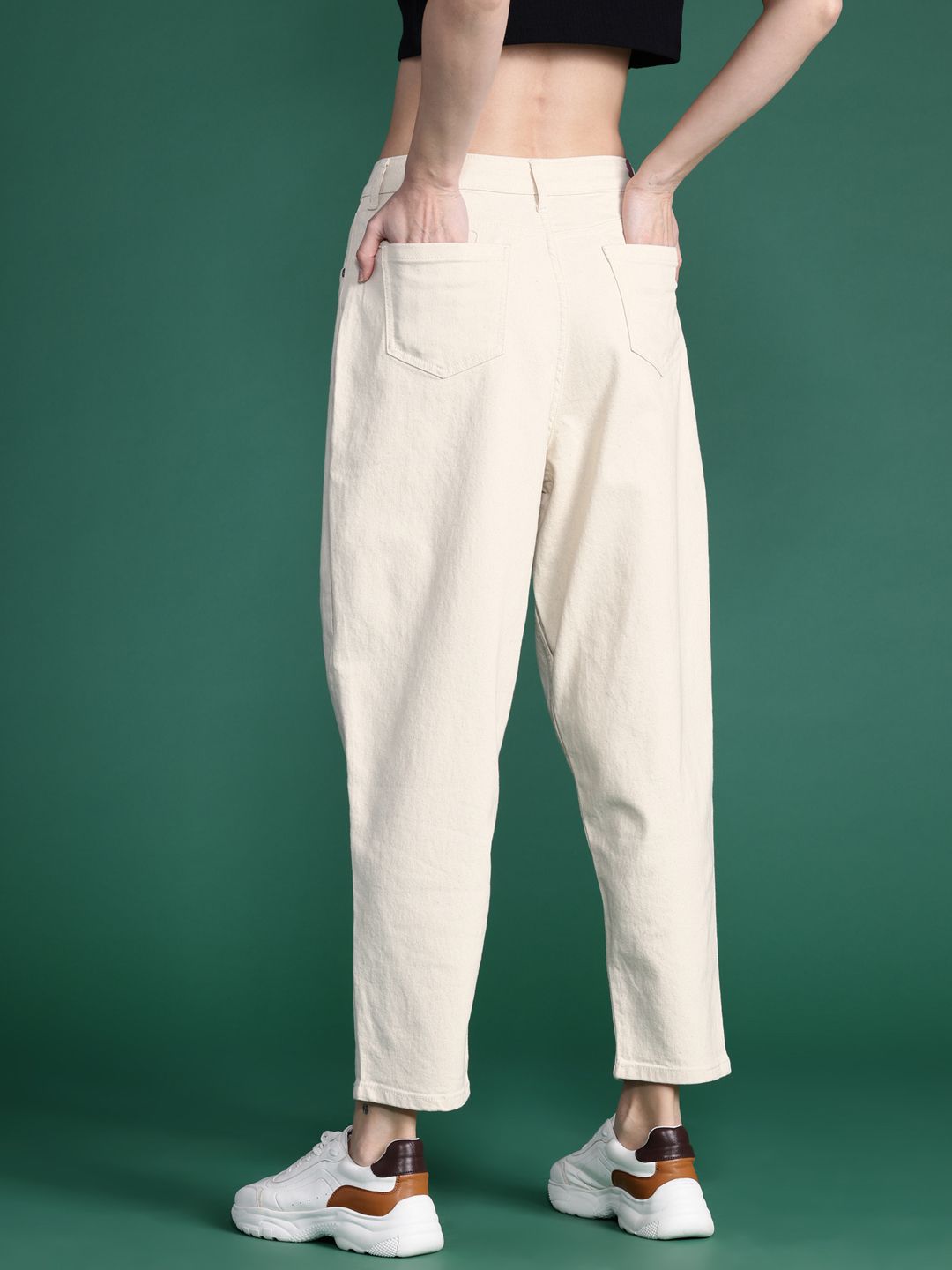 DressBerry Women High-Rise Slouchy Fit Stretchable Jeans
