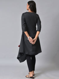 W Geometric Printed Thread Work Kurta With Leggings