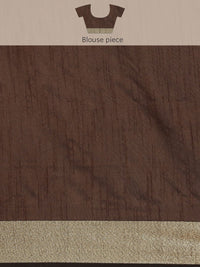 Saree mall Brown Silk Cotton Banarasi Saree