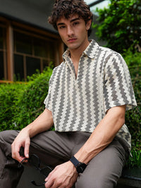 Eszett Men Classic Printed Casual Shirt