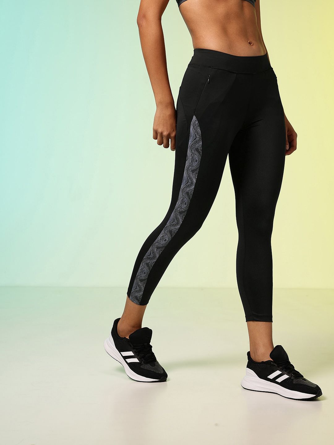 HRX by Hrithik Roshan Women Rapid-Dry Printed Training Tights