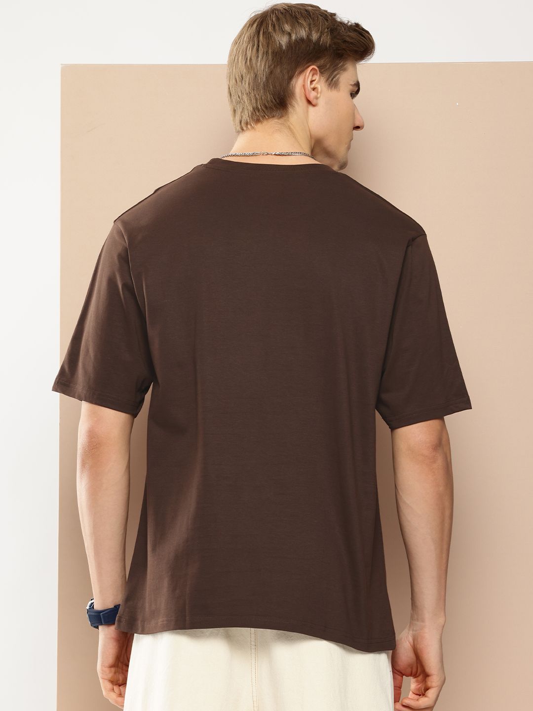 Difference of Opinion Printed Drop-Shoulder Sleeves Oversized Pure Cotton T-shirt
