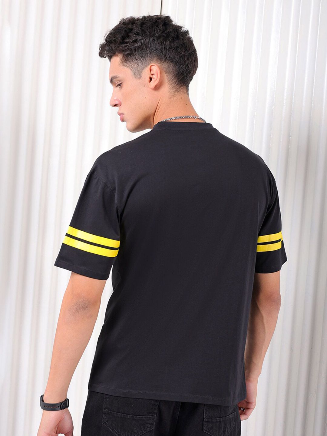 The Indian Garage Co Typography Printed Pure Cotton Regular Fit T-shirt