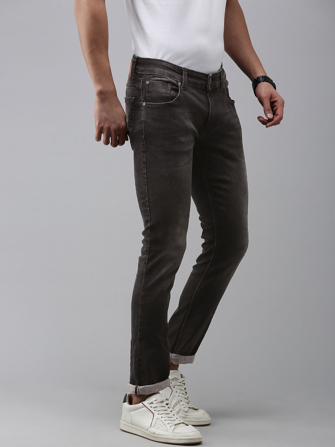 SPYKAR Men Skinny Slim Fit Low-Rise Light Fade Stretchable Jeans