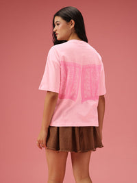 DressBerry Relaxed Fit Graphic Printed Pure Cotton T-shirt