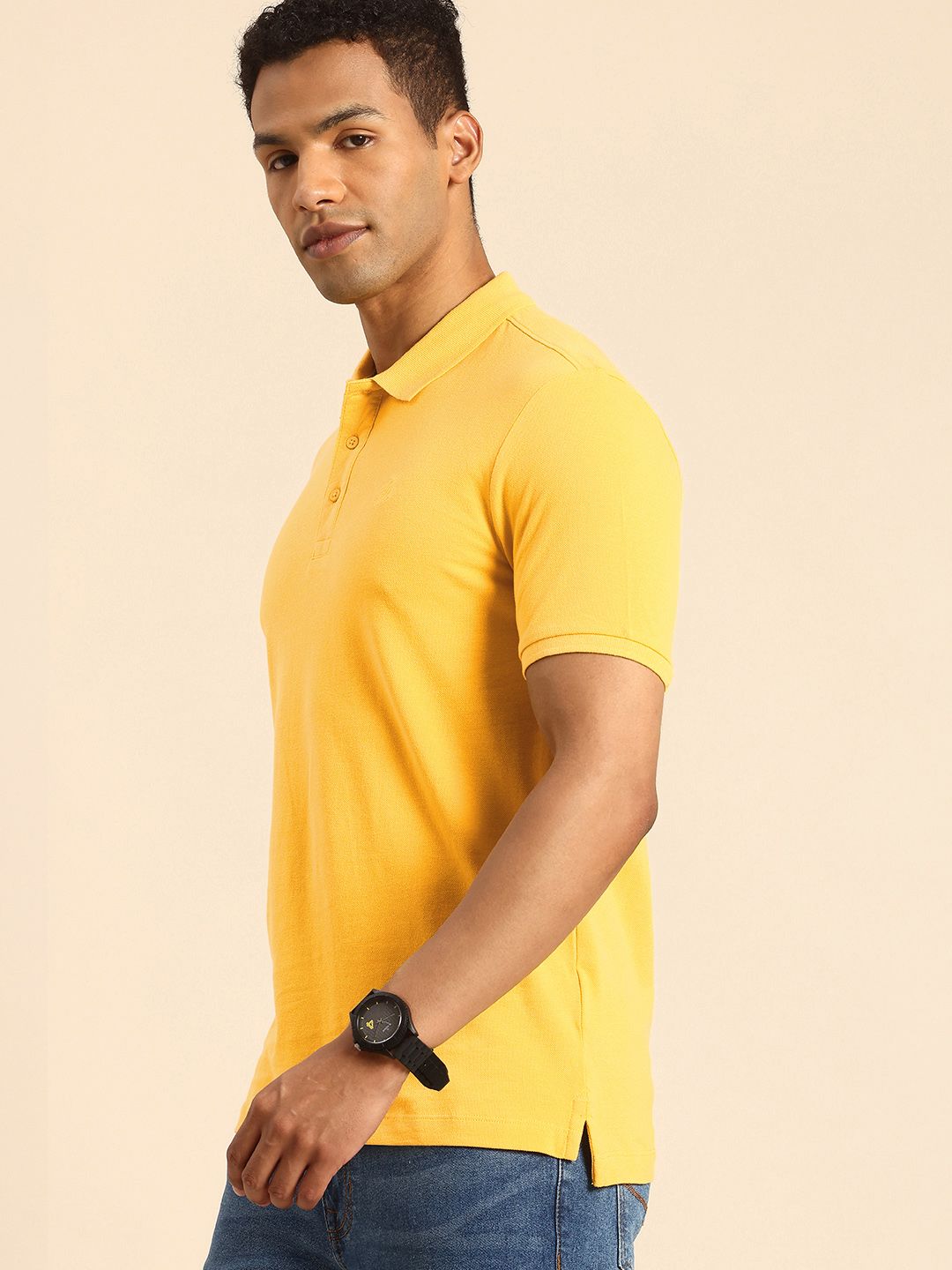Being Human Polo Collar Pure Cotton T-shirt