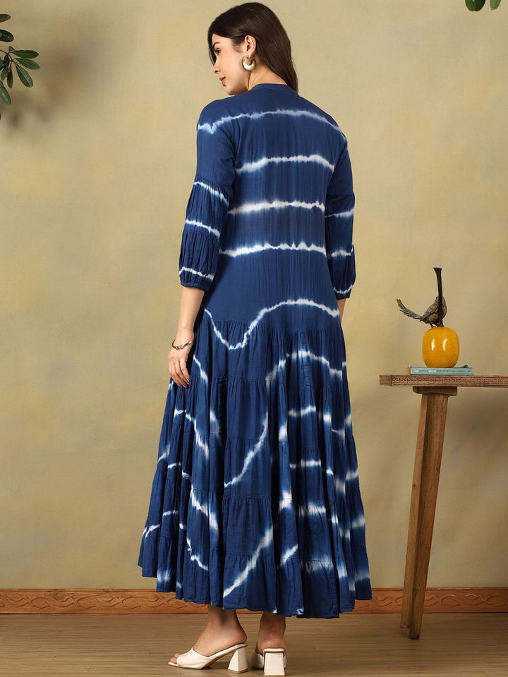 Mamicha Tie and Dye Dyed A-Line Midi Dress