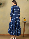 Mamicha Tie and Dye Dyed A-Line Midi Dress