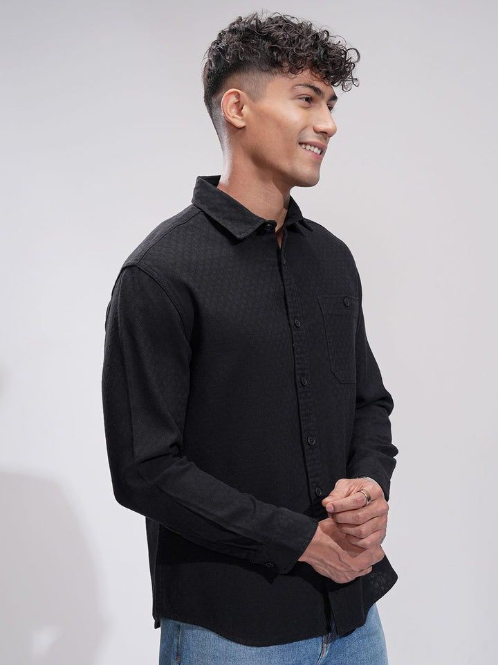 HIGHLANDER Men Comfort Opaque Casual Shirt
