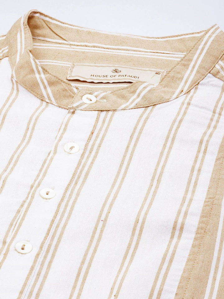 House of Pataudi Rozana Striped Kurta