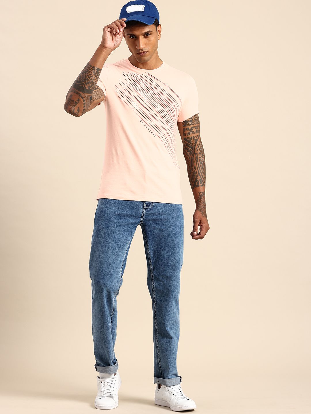 Being Human Printed Pure Cotton T-shirt