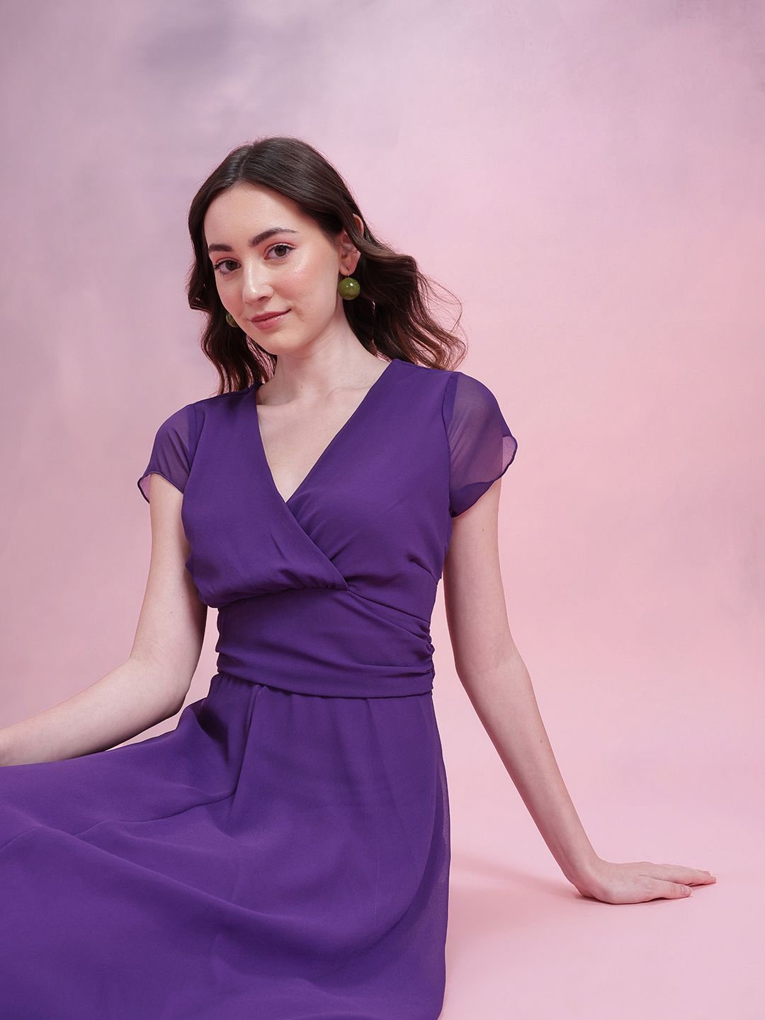 DressBerry V-Neck Maxi Dress