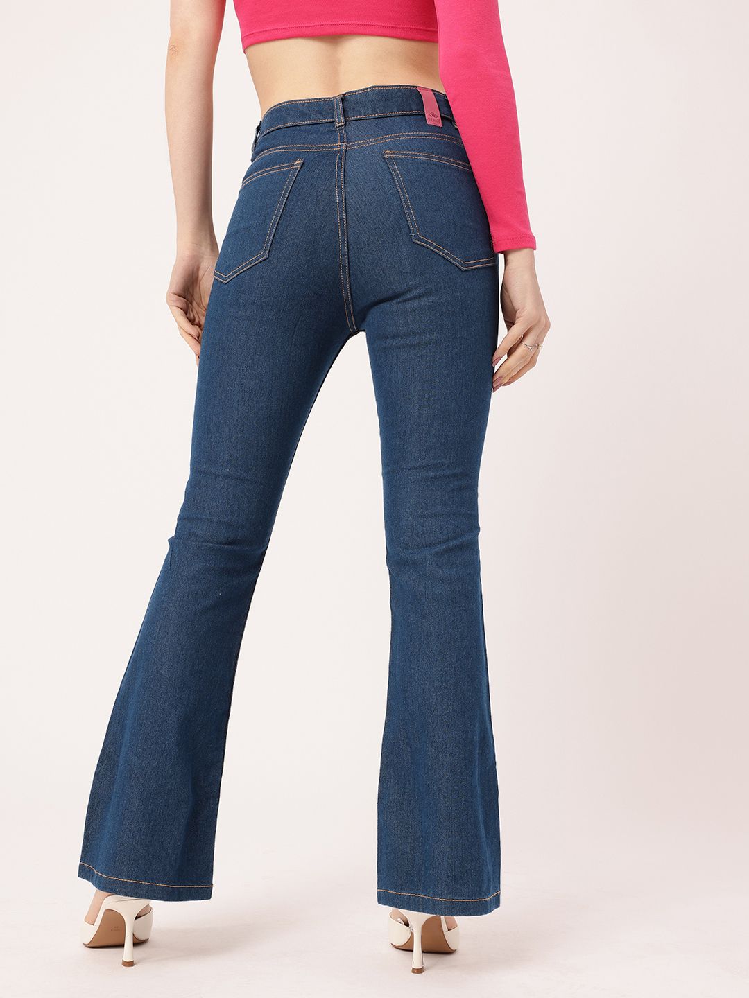 DressBerry Women Urban Gangstar Printed Bootcut Fit Jeans