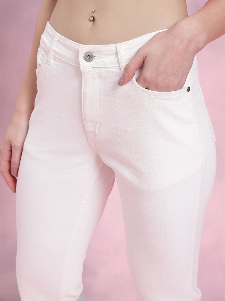 DressBerry Women Flared High-Rise Stretchable Jeans
