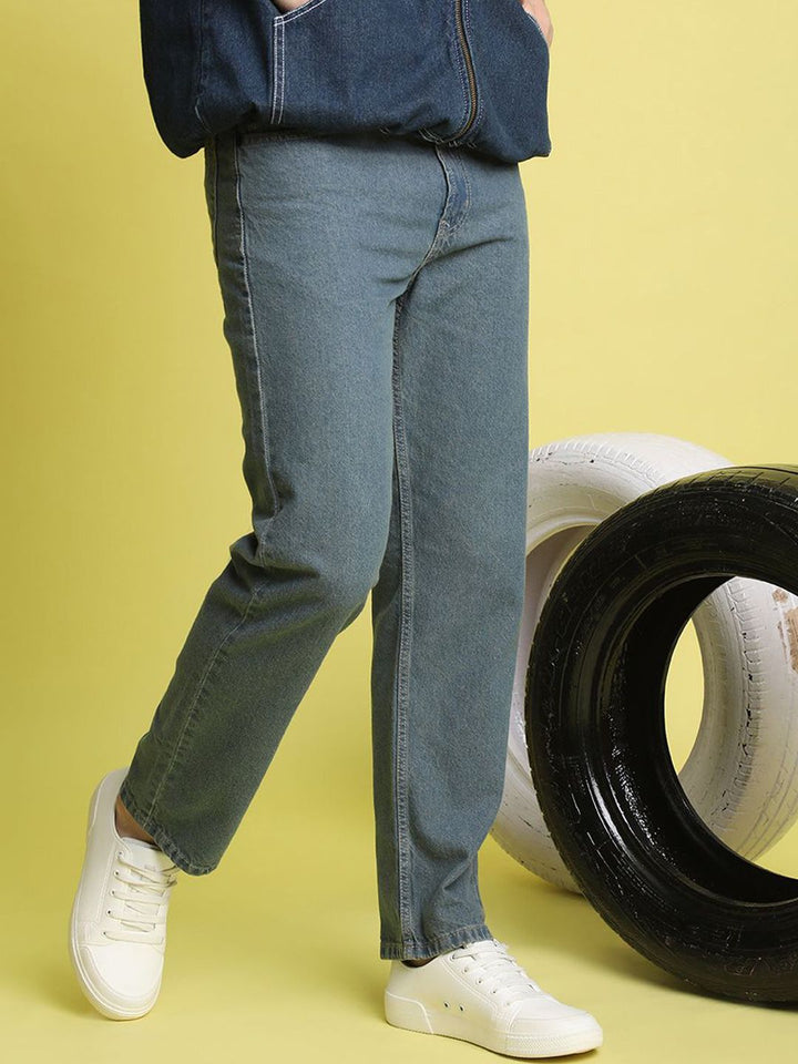 Bene Kleed Men Pure Cotton Relaxed Fit Tinted Jeans
