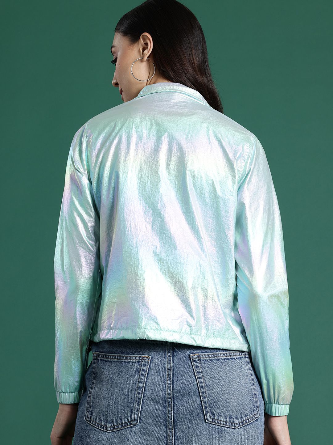 DressBerry Dual-Toned Shimmer Tailored Jacket