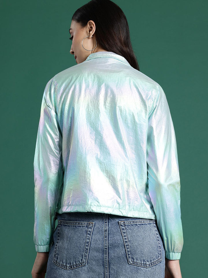 DressBerry Dual-Toned Shimmer Tailored Jacket