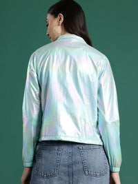 DressBerry Dual-Toned Shimmer Tailored Jacket