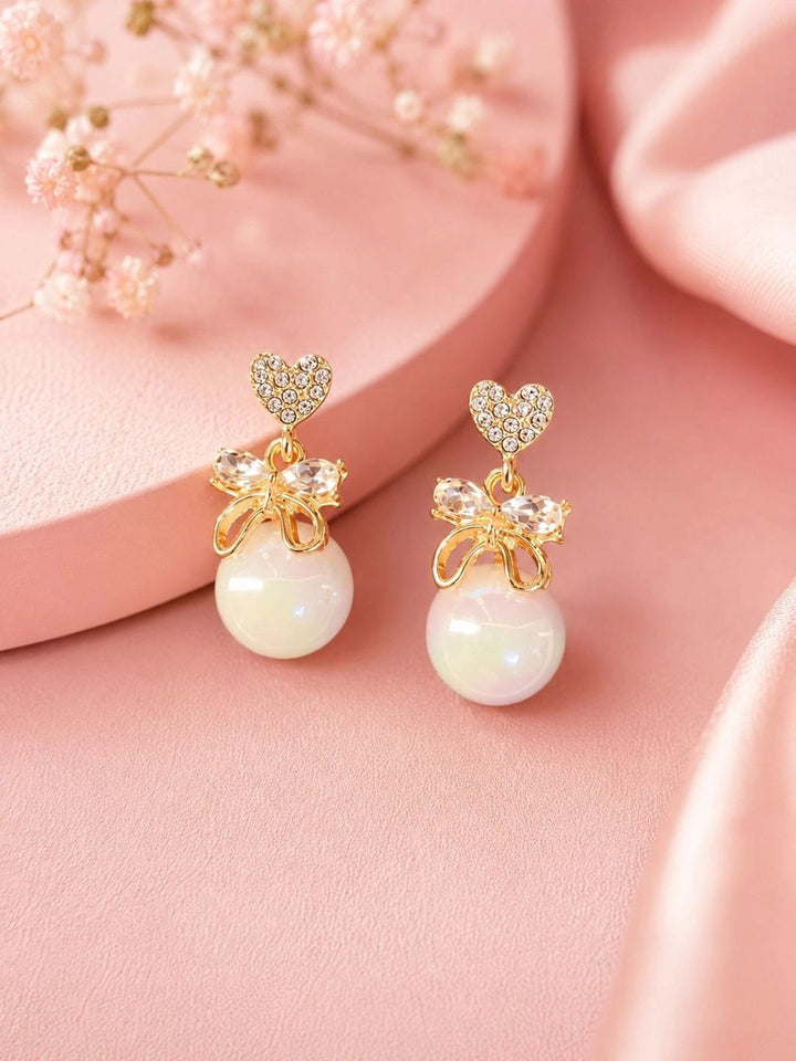 VOGUE PANASH Heart Shaped Drop Earrings
