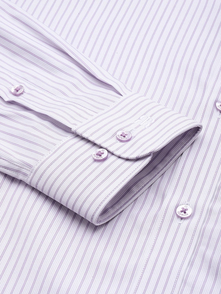 Raymond Slim Fit Striped Pure Cotton Formal Shirt