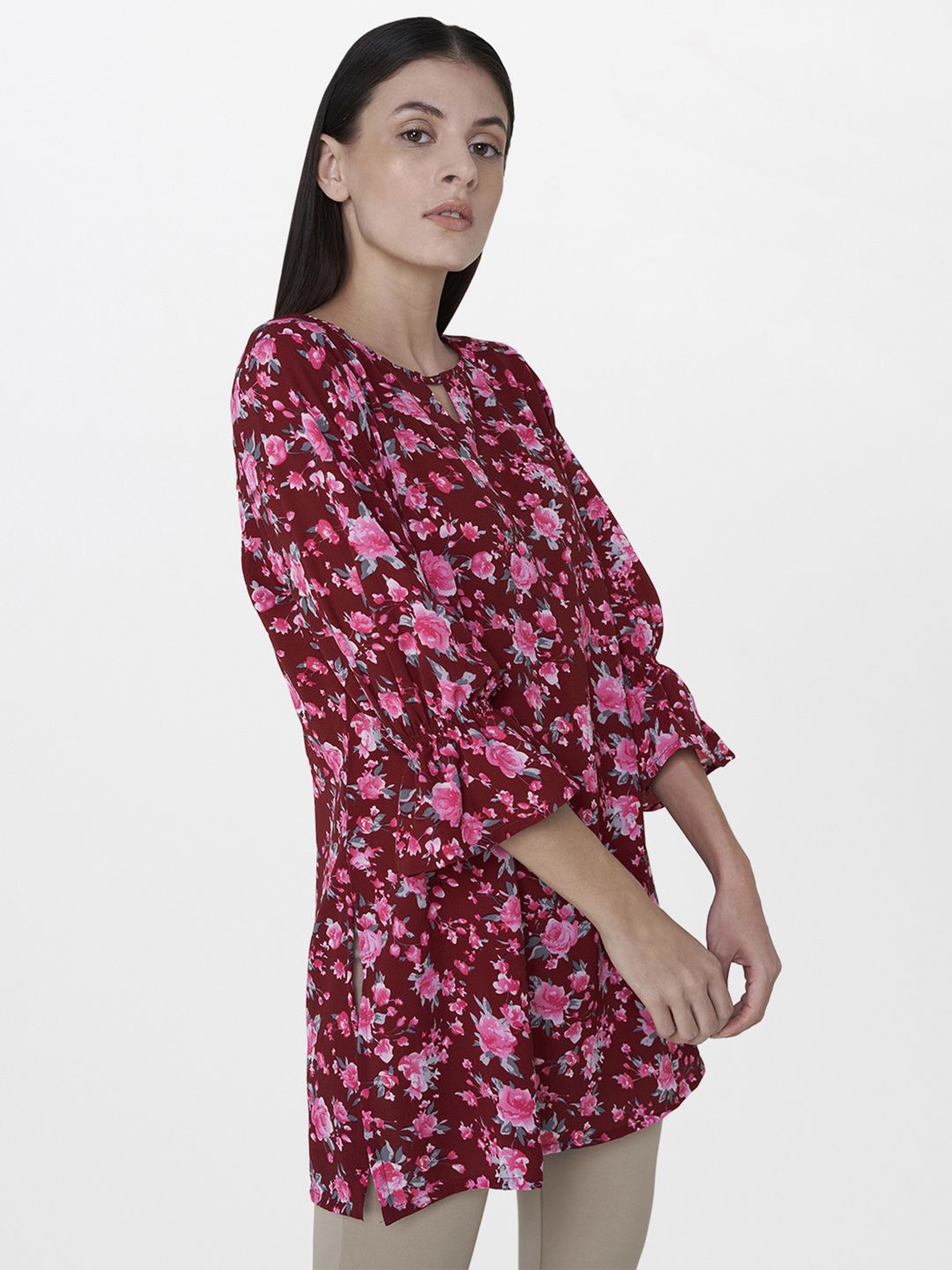 AND Maroon Printed Tunic