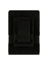 MYTRIDENT Black 3 Pieces Pure Cotton 500 GSM Towel Set