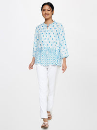 Global Desi Floral Print Top