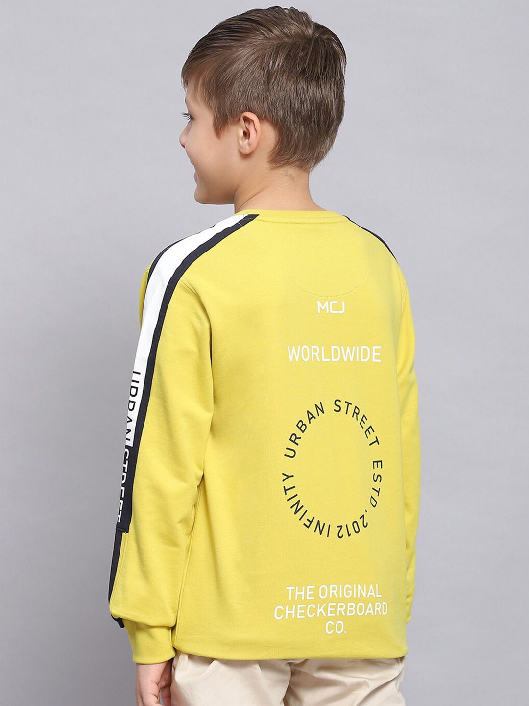 Monte Carlo Boys Graphic Printed Pure Cotton Pullover Sweatshirt