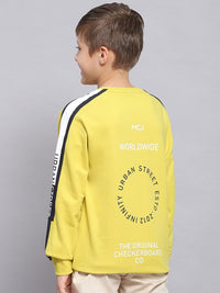 Monte Carlo Boys Graphic Printed Pure Cotton Pullover Sweatshirt