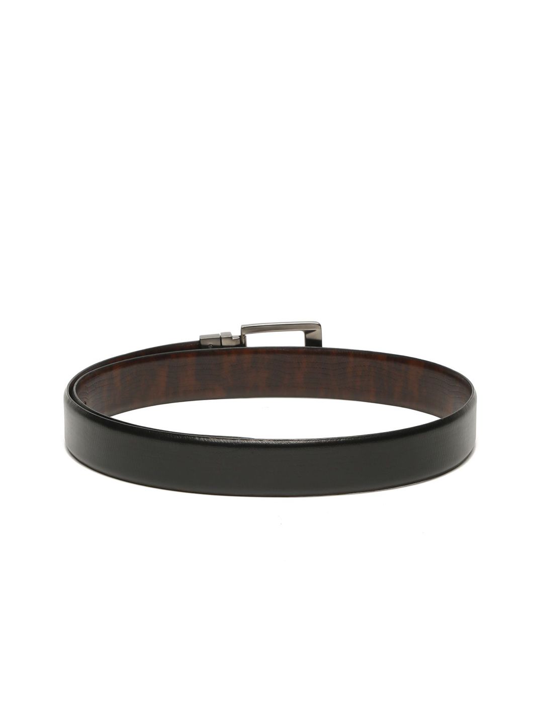 Teakwood Leathers Men Textured Leather Reversible Tang Closure Formal Belt
