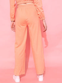 STREET 9 BASICS Women Bright Orange Solid Trousers