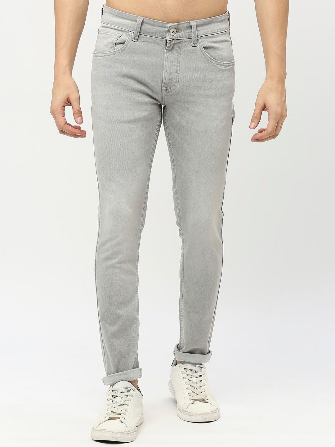 SPYKAR Men Super Skinny Fit Low-Rise Light Fade Stretchable Jeans